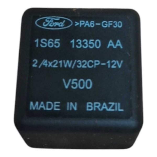 Rele Pisca Alerta Ford Courier Ecosport Fiesta Ka 2004/2008 Preta