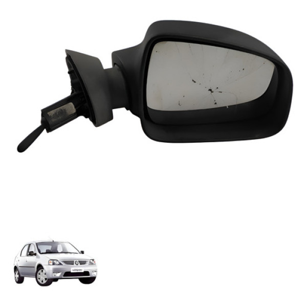 Retrovisor Manual Direito Sandero Logan 1.0 2010 2011