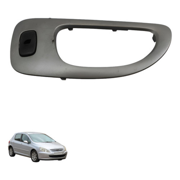 Moldura Macaneta Interna Traseira Esquerda Peugeot 307 2005 Cinza Dianteira/traseira